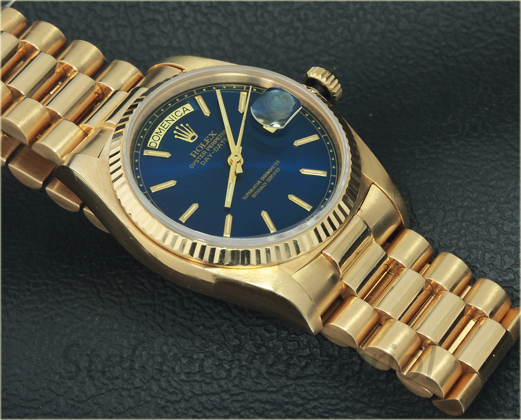 Rolex day date blue dial